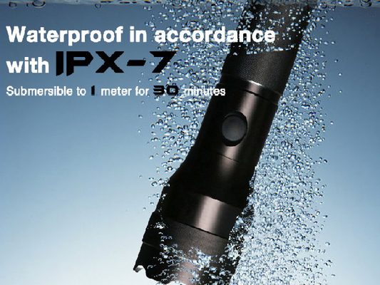 روشن ترین Cree Xml T6 چراغ امنیت چراغ قوه ضد آب IPX7 برای پلیس