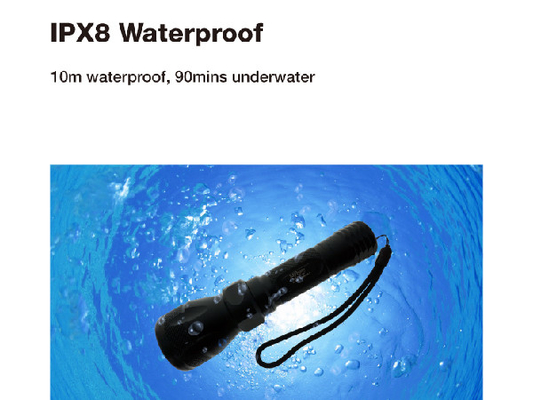 مقاومت در برابر آب IPX8 آبریزش آبریز دست دوم با باتری 18650 لیتر یونی