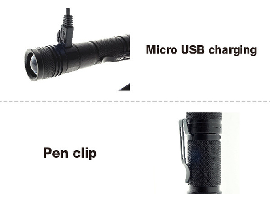 مشعل کوچک قابل شارژ، USB مشعل قابل شارژ led