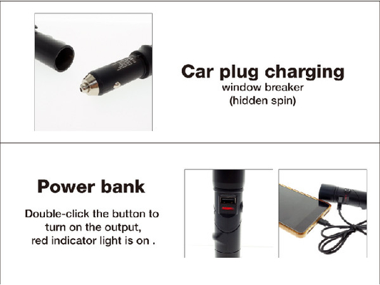 Multifunctinal 3 در 1 چراغ اضطراری، چراغ قوه اضطراری قابل شارژ USB