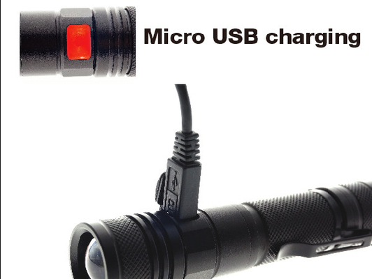 چراغ قوه چراغ قوه قابل شارژ قابل شارژ EDC LED Compact Glow با شارژر میکرو USB