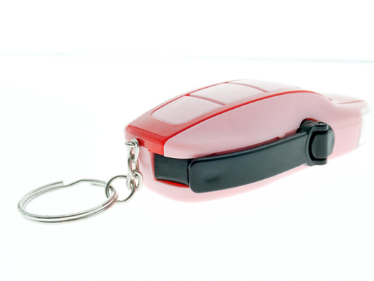 اندازه کوچک Keychain دینامو چراغ قوه چراغ قوه مواد پلاستیکی 80 * 44 * 25mm