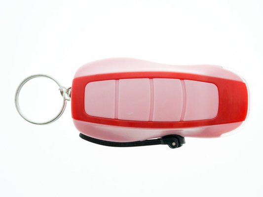 اندازه کوچک Keychain دینامو چراغ قوه چراغ قوه مواد پلاستیکی 80 * 44 * 25mm