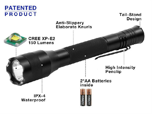 150 Lumens Stylus Led چراغ قوه، روشنایی بالا رهبری پاکت پی سی نور نور